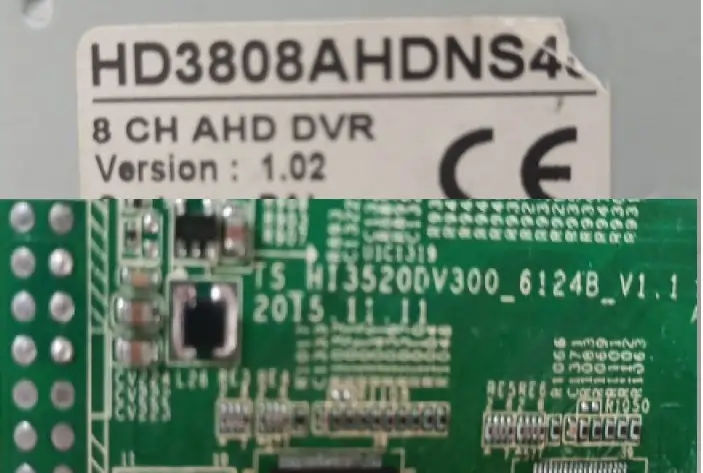 HD3808 AHD 8CH V1.02 Bios dump file 